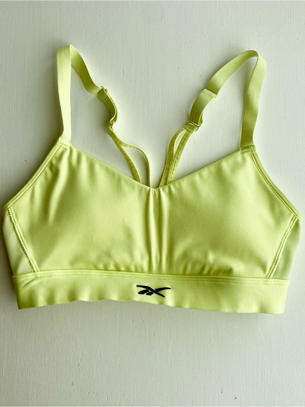 Reebok Neon Yellow Seamless Sports Bra